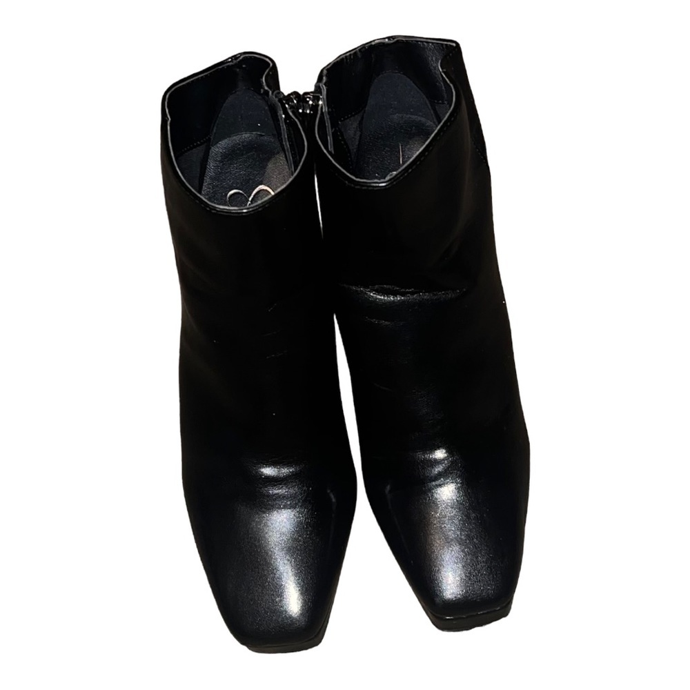 Jessica Simpson Kilise Slant Boot Zipper Square Toe 4 in  Block Heel Women’s 10